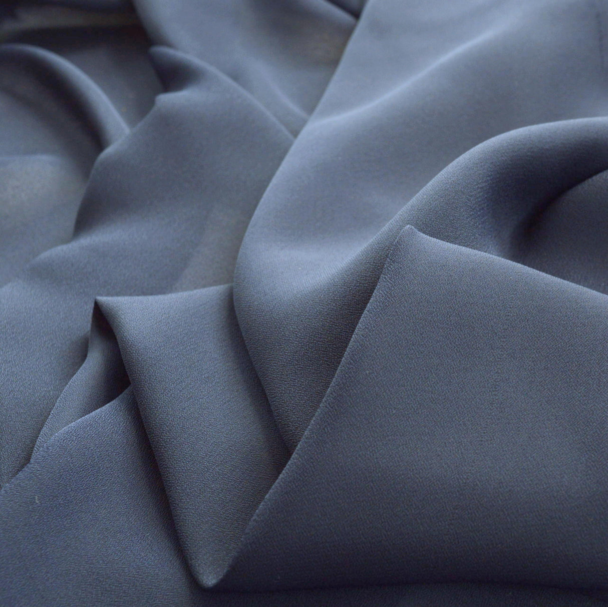 Georgette Dress Fabric - Dark Navy