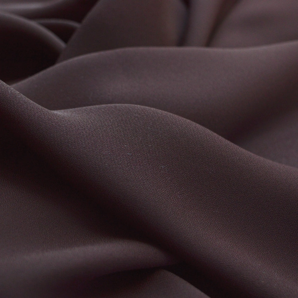 Georgette Dress Fabric - Espresso