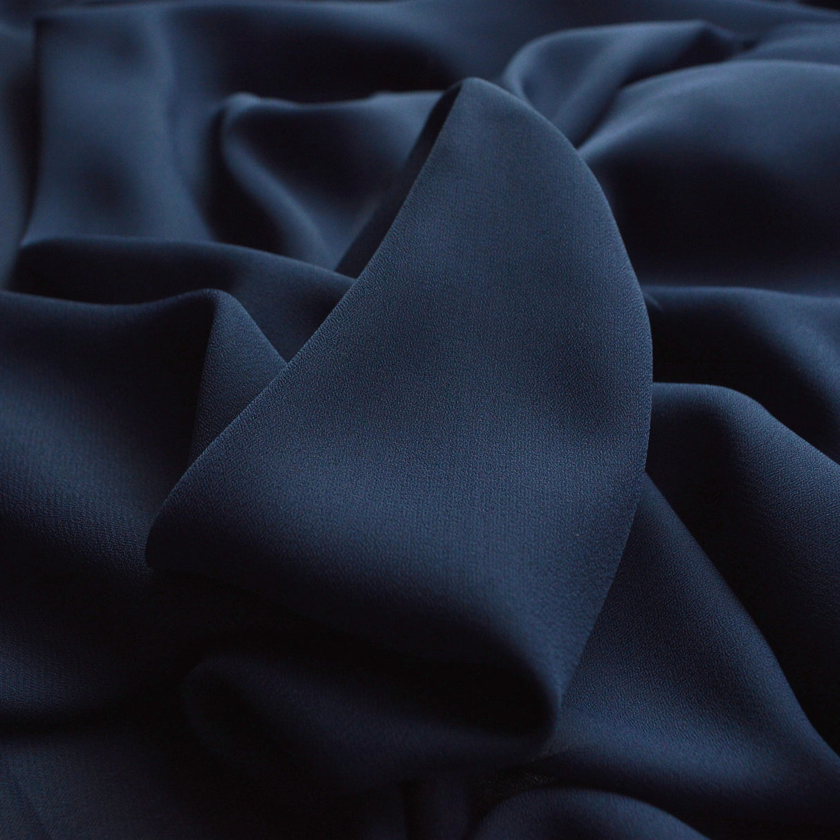 Georgette Dress Fabric - French Navy