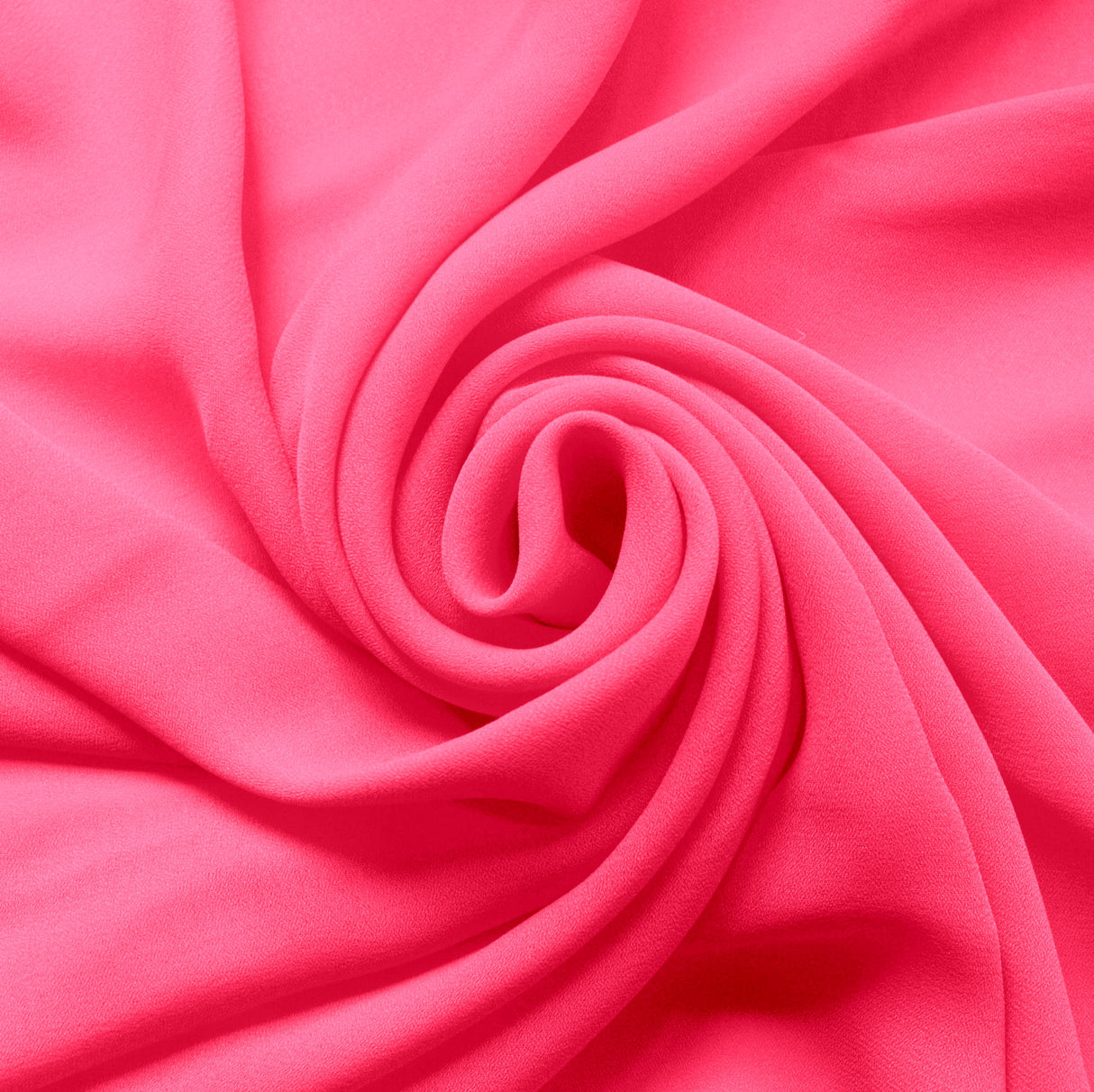 Georgette Dress Fabric - Neon Pink