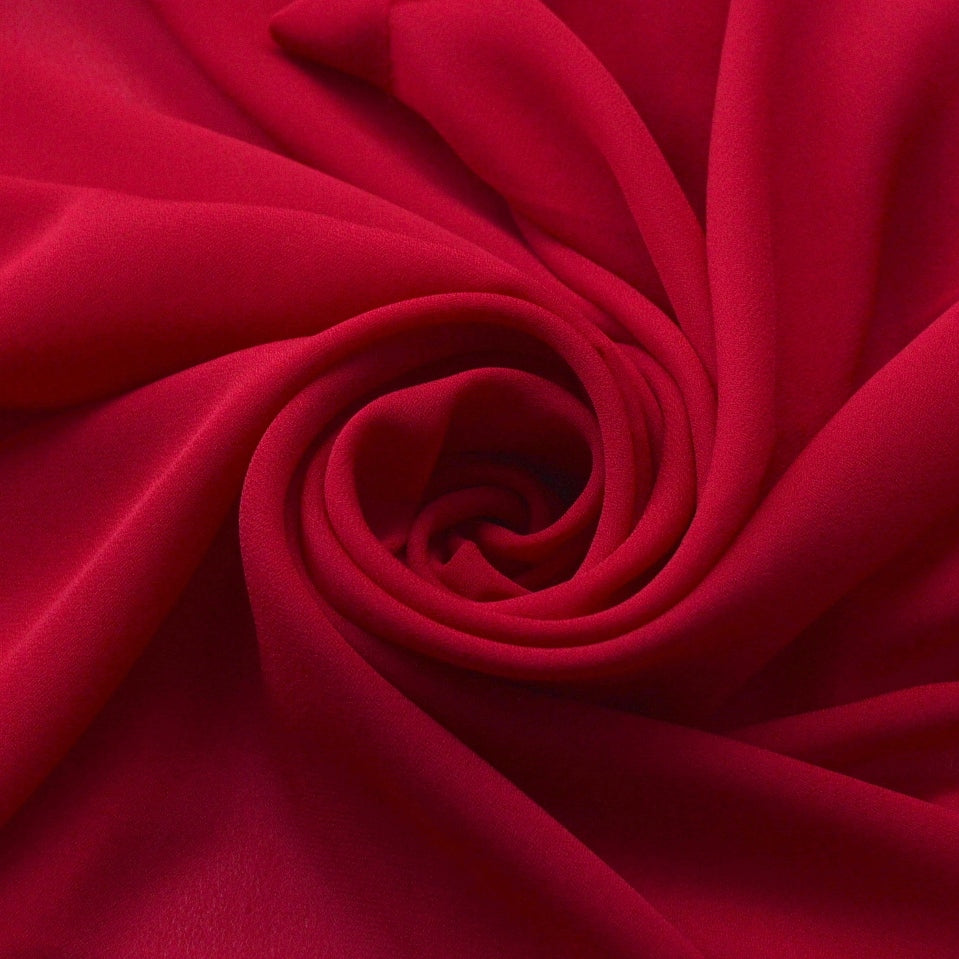 Georgette Dress Fabric - Red