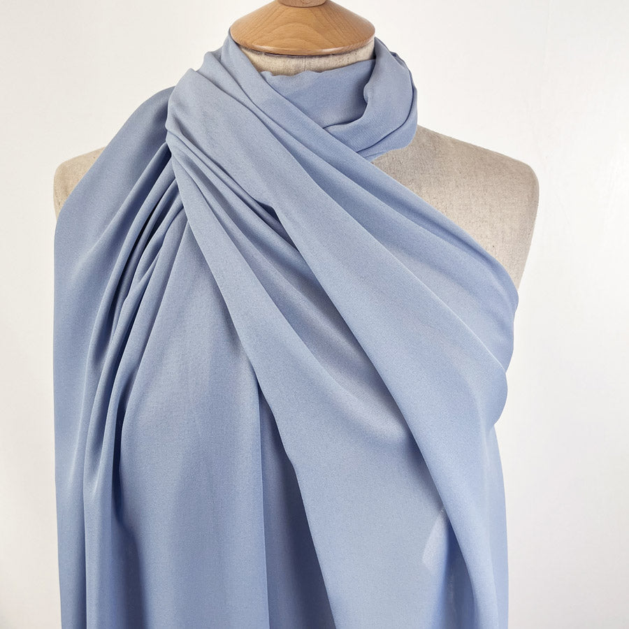 Georgette Dress Fabric - Cornflower