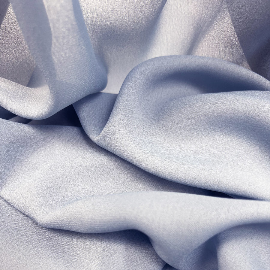 Georgette Dress Fabric Duck Egg Close Up