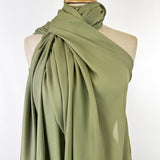 Remnant - Georgette Dress Fabric - Fern Green (1m)