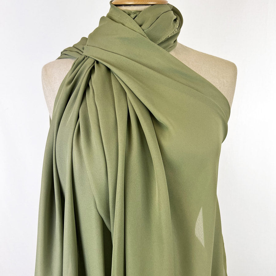 Georgette Dress Fabric - Fern Green