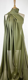 Georgette Dress Fabric - Fern Green