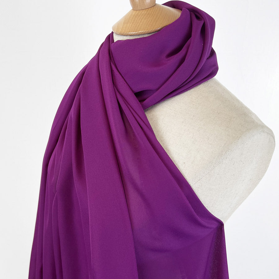 Georgette Dress Fabric - Magenta