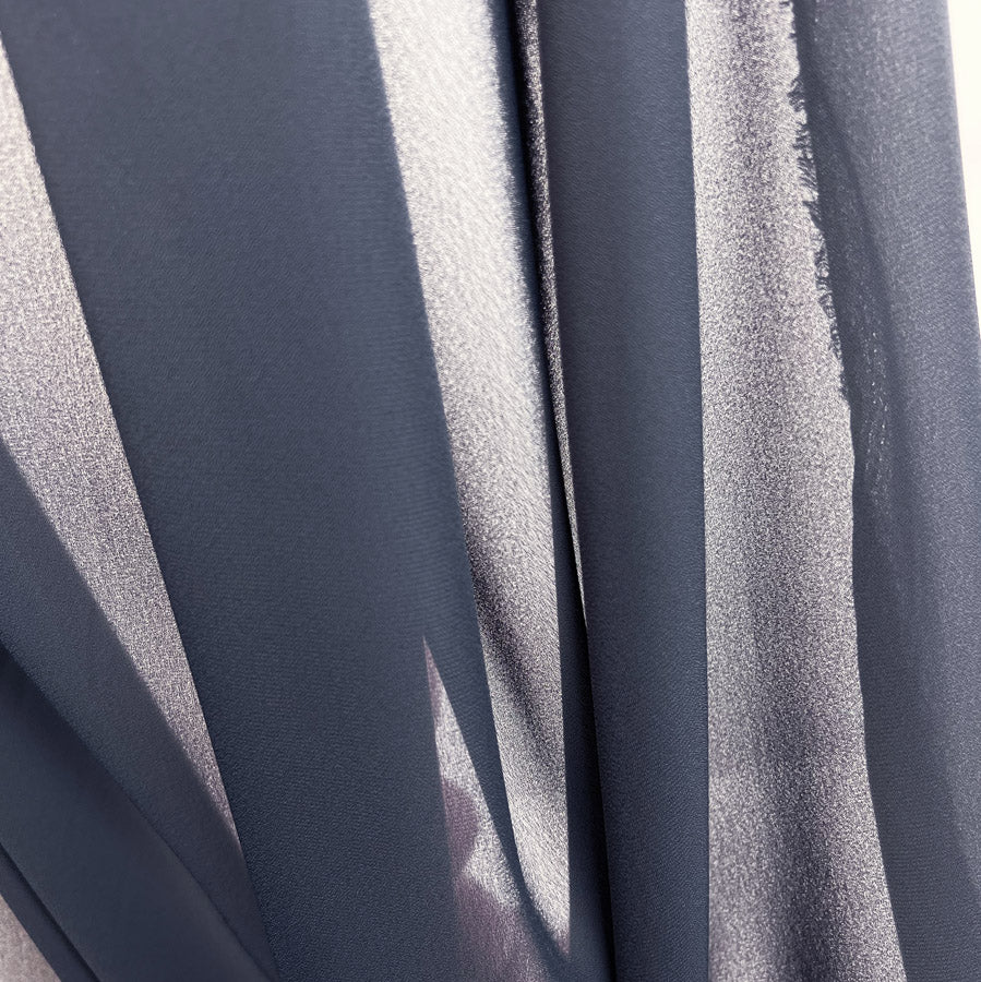 Remnant - Georgette Dress Fabric - Petrol (1m)