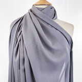 Georgette Dress Fabric - Storm Grey