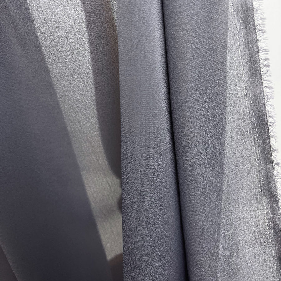 Georgette Dress Fabric - Storm Grey