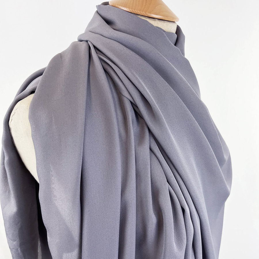 Georgette Dress Fabric - Storm Grey
