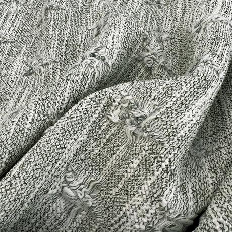 Get Plucked Green Polyester Cotton Elastane Jacquard Jersey Coating Fabric