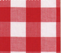 Remnant - Gingham 1" Checks - Red (1m)