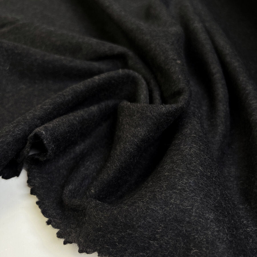 Good better best black italian wool melton coating fabric cu