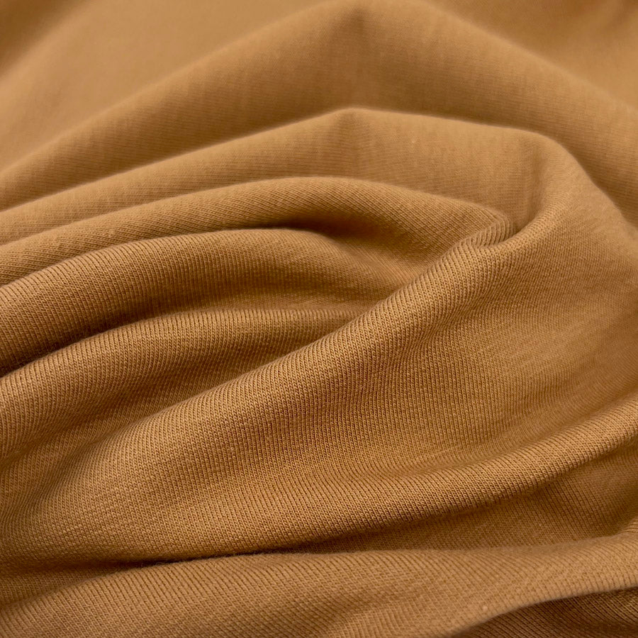 Cotton Jersey Fabric | GOTS Organic French Terry - Gingerbread – Croft Mill