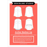 Grainline Studio - Archer Shirt Pattern (US 0-18)