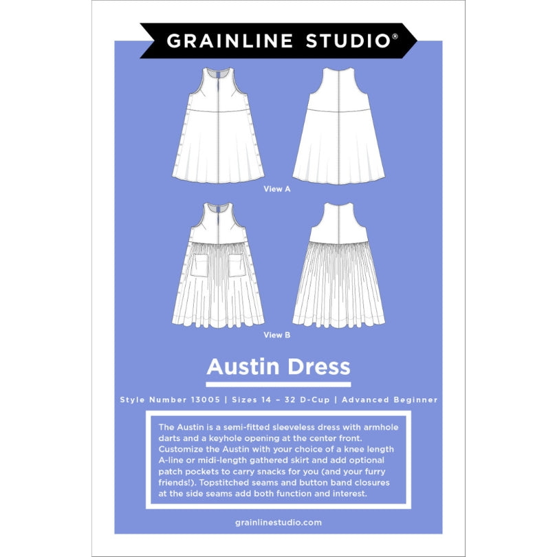 Grainline Studio - Austin Dress Pattern (US 14-32)
