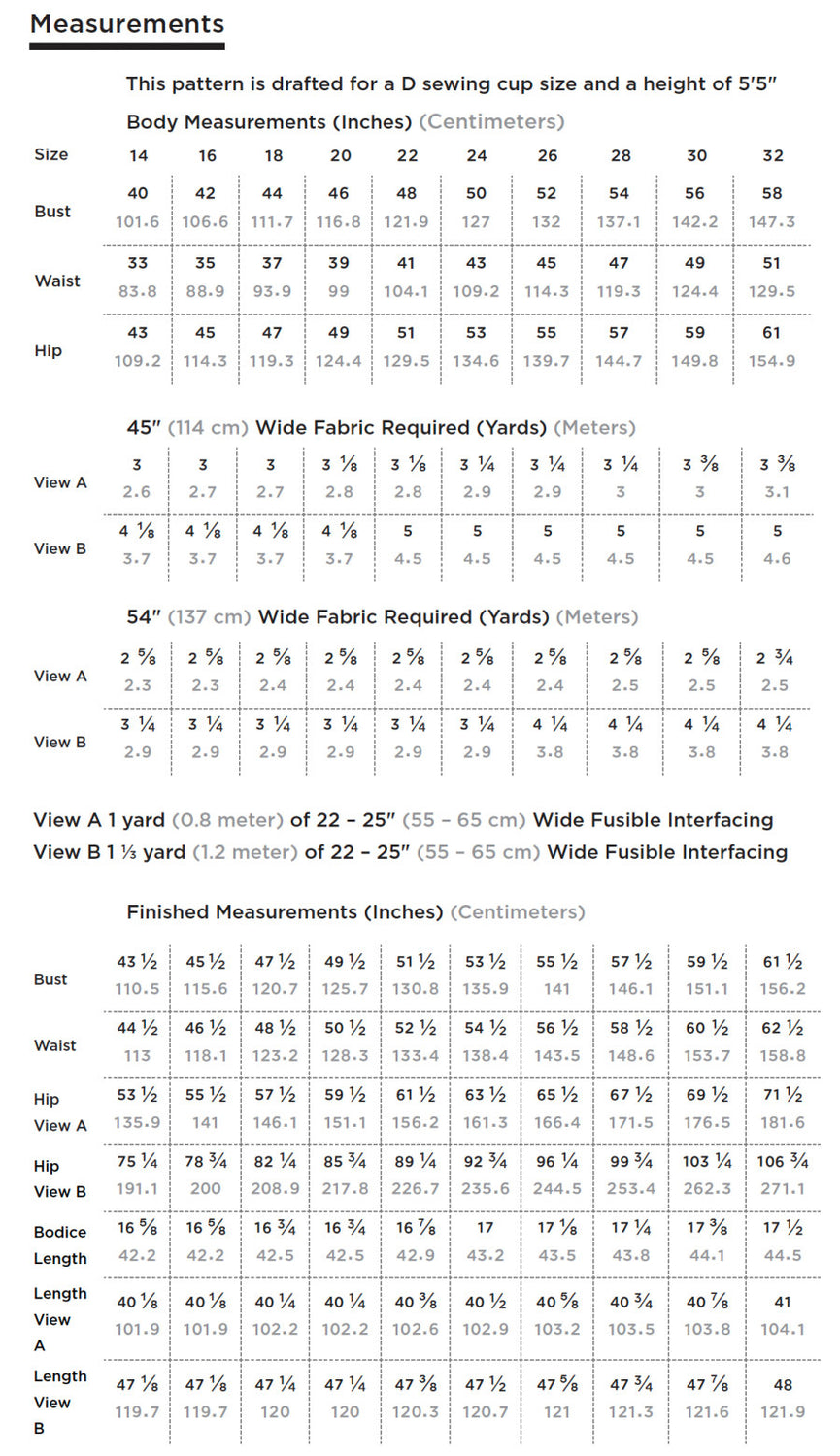 Grainline Studio - Austin Dress Pattern (US 14-32)