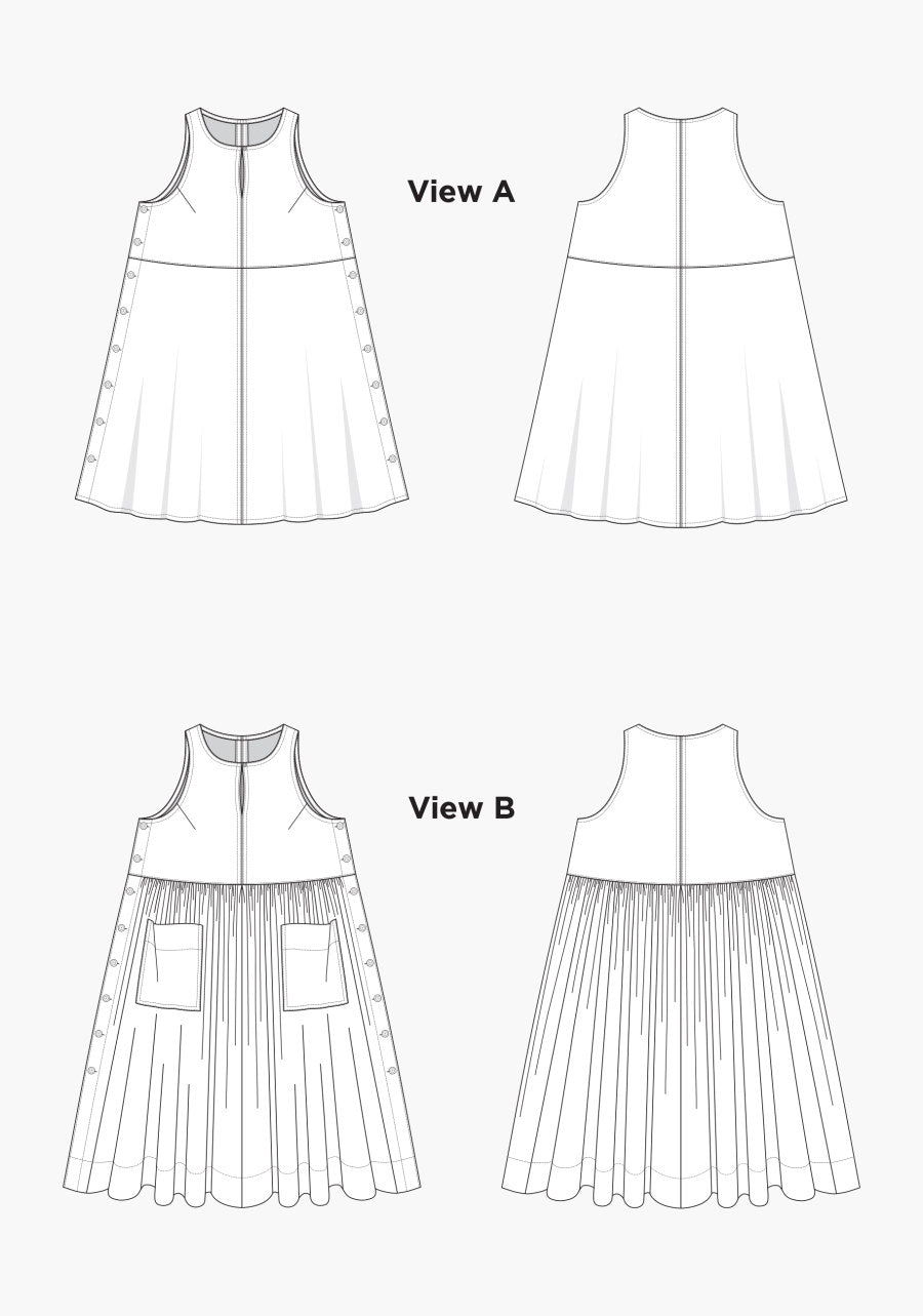 Grainline Studio - Austin Dress Pattern (US 14-32)
