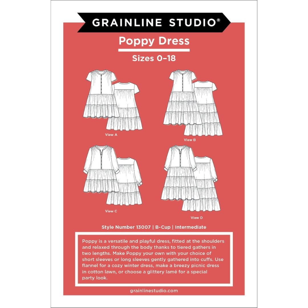 Grainline Studio - Poppy Dress Pattern (US 0-18)
