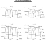 Grainline Studio - Reed Skirt Pattern (US 14-30)