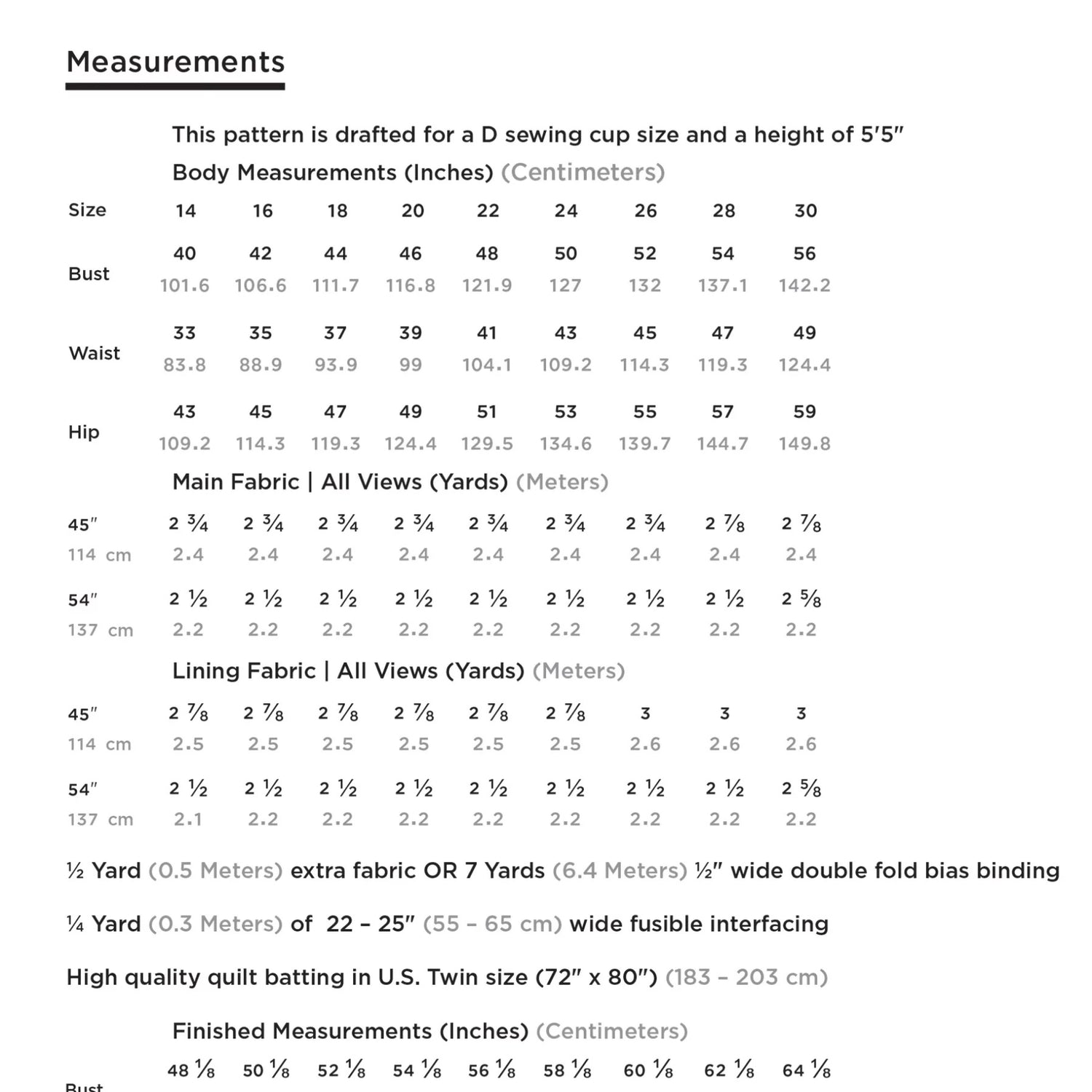 Grainline Studio - Tamarack Jacket Pattern (US 14-30)