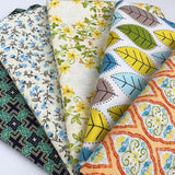 Craft Cotton Fat Quarter Bundle - Green/Orange