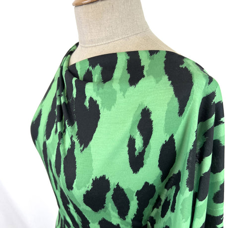 Green White Polyester Jersey Envy Side