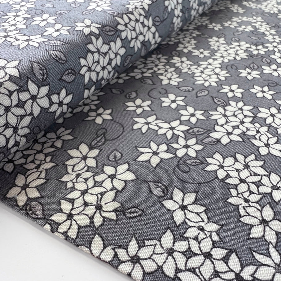 Poplin Print - Jaslynn - Grey