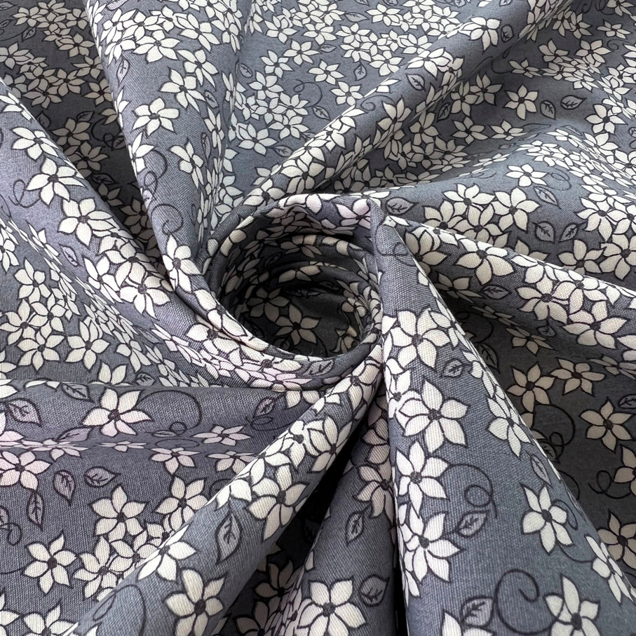 Poplin Print - Jaslynn - Grey