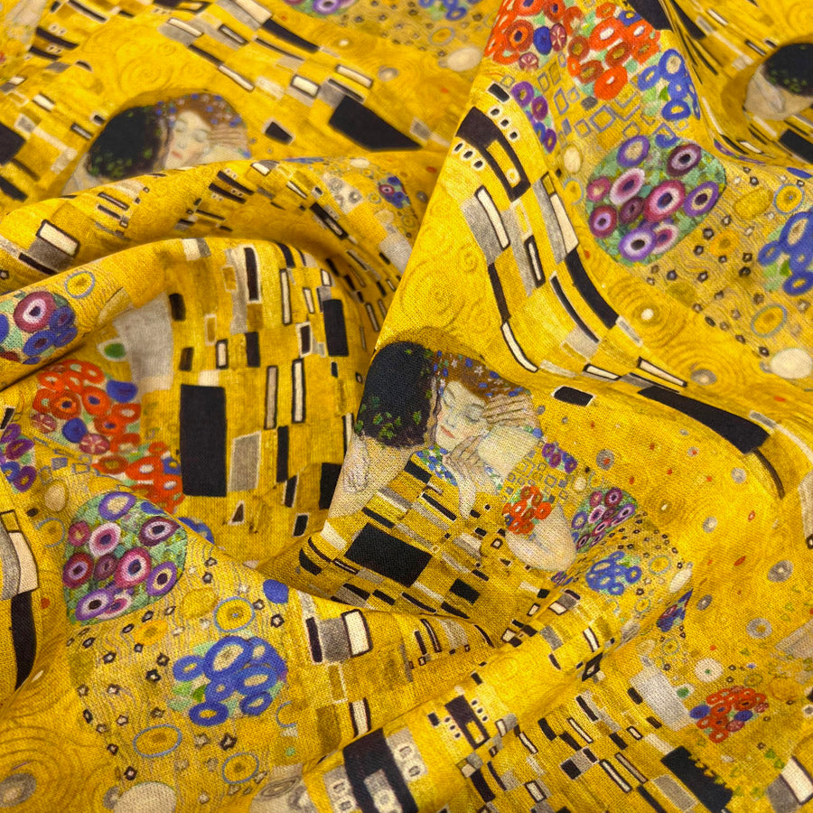 Premium Cotton - Kissing Klimt