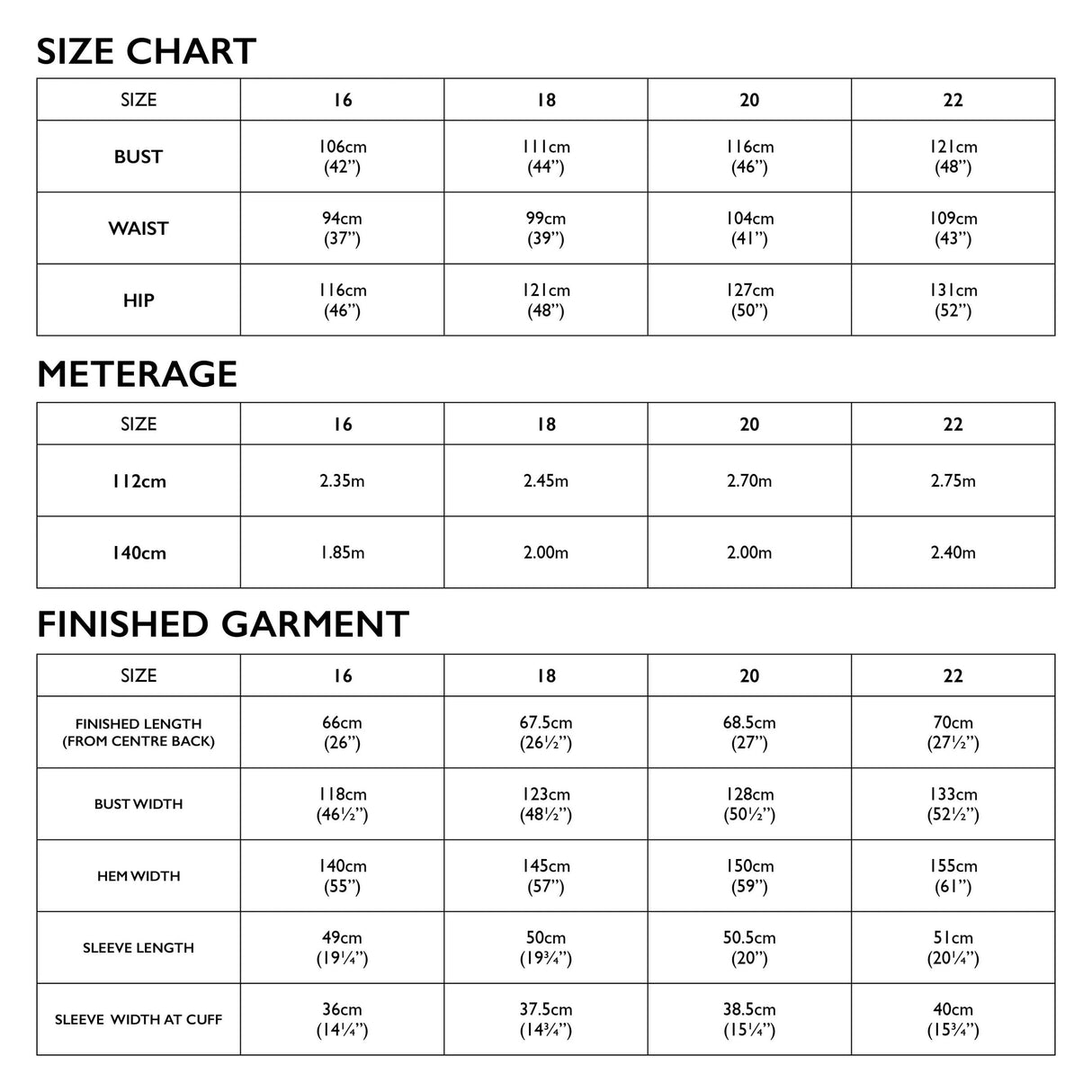 Tessuti - Harlow Shirt Sewing Pattern (UK 16-22)