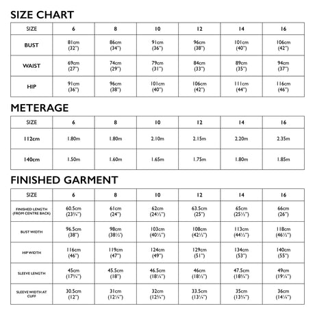 Tessuti - Harlow Shirt Sewing Pattern (UK 6-16)