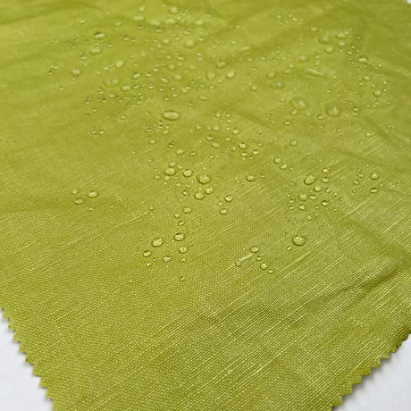 Heavy Duty Linen Lime Green Italian Water Resistant Coating Fabric