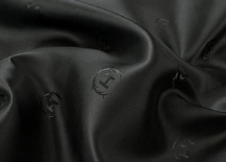 Heritage Black Viscose Acetate Lining Fabric