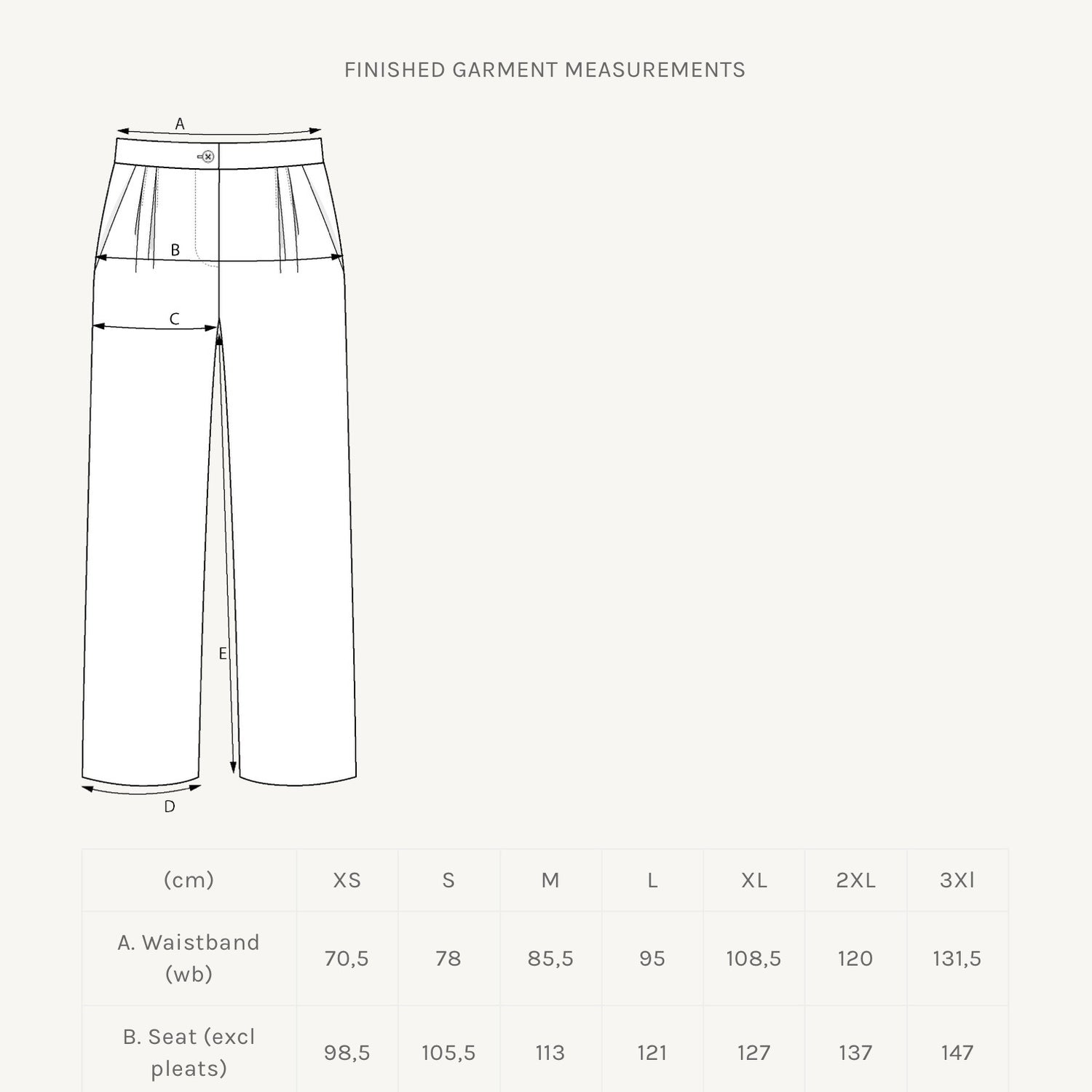 The Assembly Line - High-Waisted Trousers Pattern