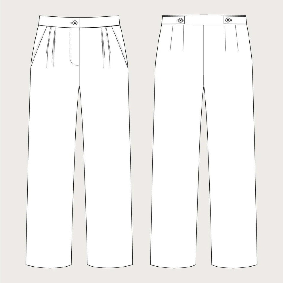 The Assembly Line - High-Waisted Trousers Pattern