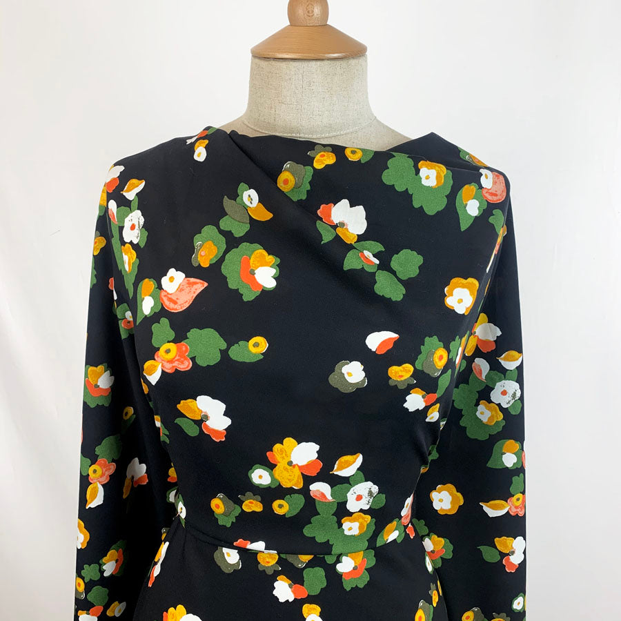 Challis - Floral Pop - Black