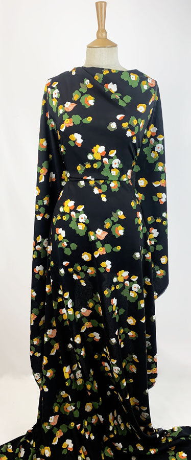 Challis - Floral Pop - Black