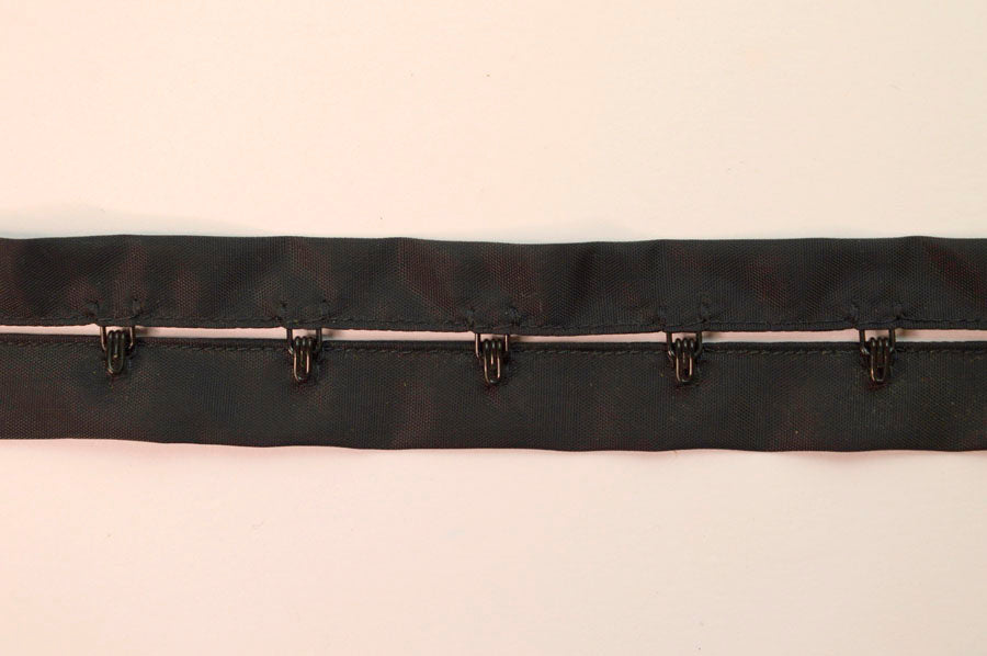 Professional Black Matt/Satin Hook & Eye Corset Tape