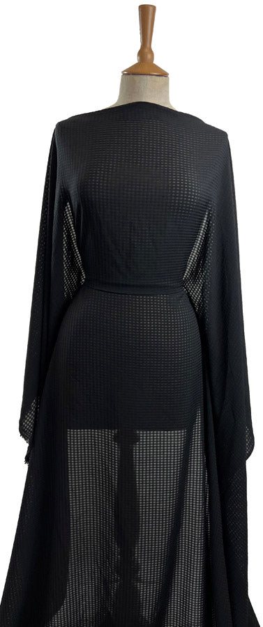 Hopscotch Black Check Dressmaking Fabric Mannequin