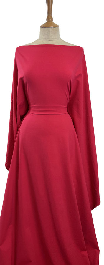 Hot Pink Hug Polyester Elastane Stretch Knitted Jersey Fabric Mannequin