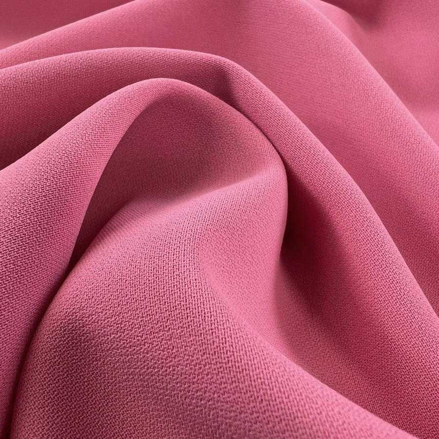 Hot Pink Polyester Woven Dressmaking Fabric