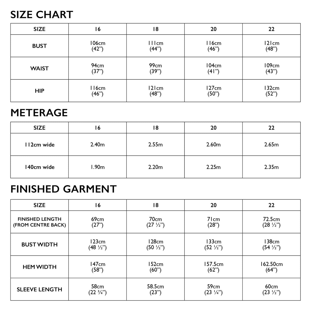 Tessuti - Ines Shirt Sewing Pattern (UK 16-22)