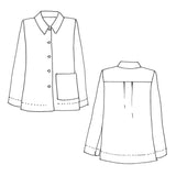 Tessuti - Ines Shirt Sewing Pattern (UK 6-16)