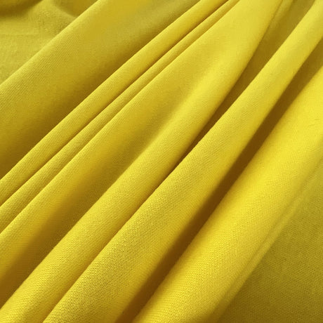 Interlock Cotton Jersey Plain Sunflower Yellow Soft Knitted Tshirt Fabric