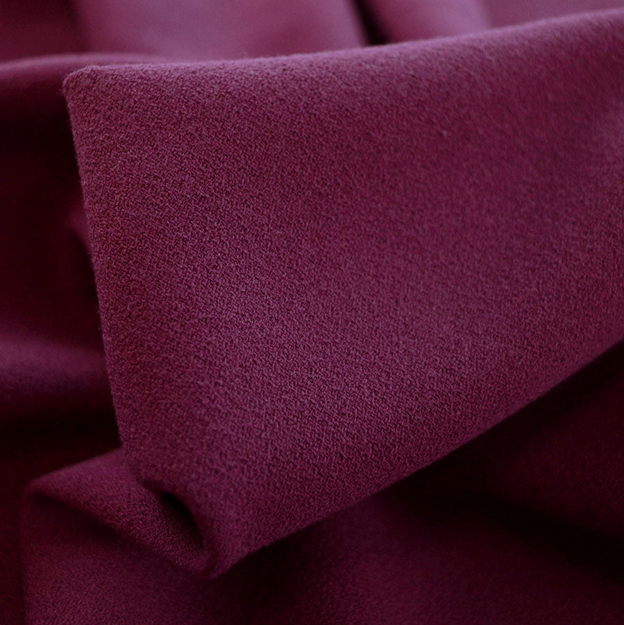 Remnant - Italian Crepe - Plum (90cm)
