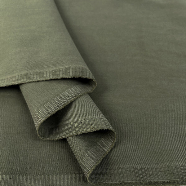 【新品未使用】NEAT COTTON TWILL FLARE - OLIVE46 italian_tencel_twill_olive_sof