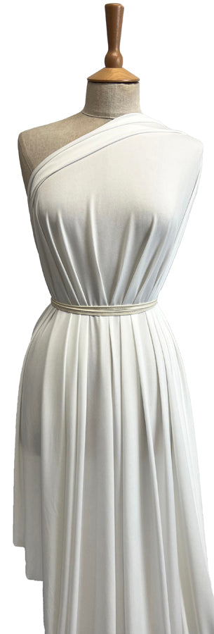 Ity Matt Ivory Jersey Polyester Dressmaking Fabric Mannequin Belt