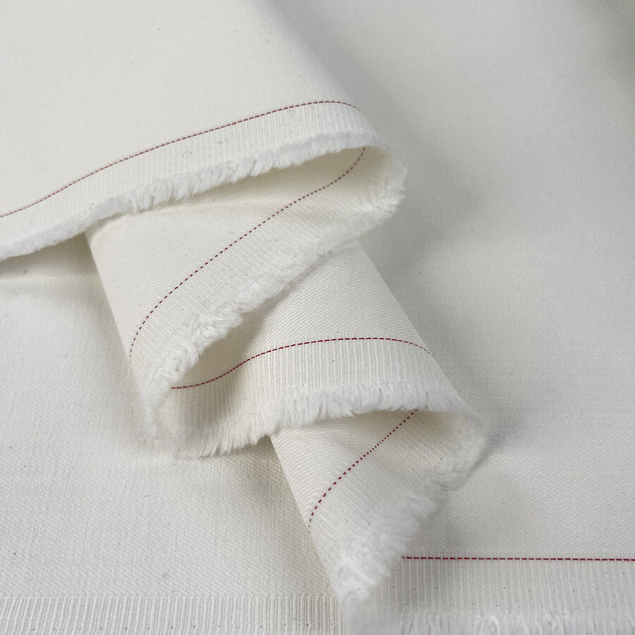 9.7oz Ivory Stretch Denim